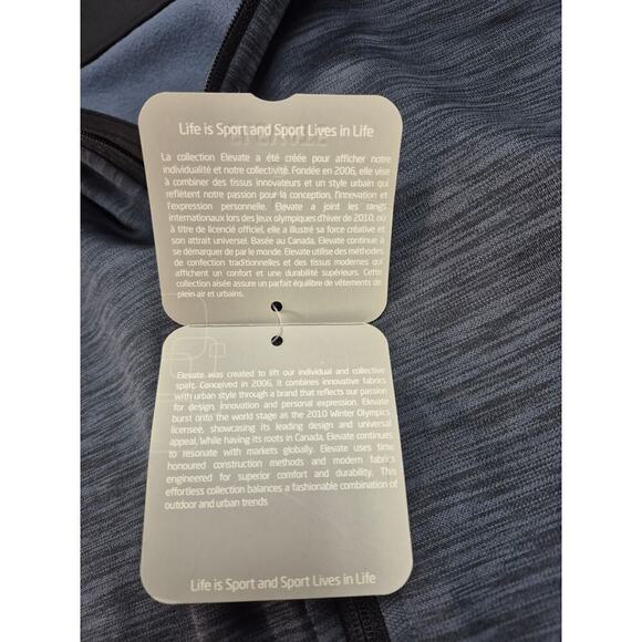 NWT Elevate Langley Knit Jacket Smoke/Heather Black Sz 2XL - Picture 5 of 7